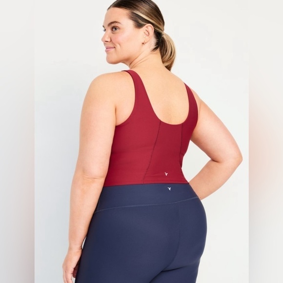 NWT! Old Navy Redstone Light Support PowerSoft Longline Sports Bra - Medium🤎 - Picture 8 of 9